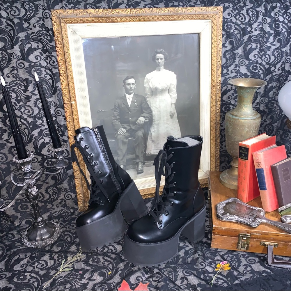 Foxblood Frankie Platform Boots